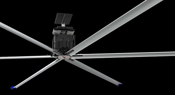 Όγκος αέρα 14500m3/Min 1,5 KW HVLS βιομηχανικός τύπος Drive ανεμιστήρων άμεσος
