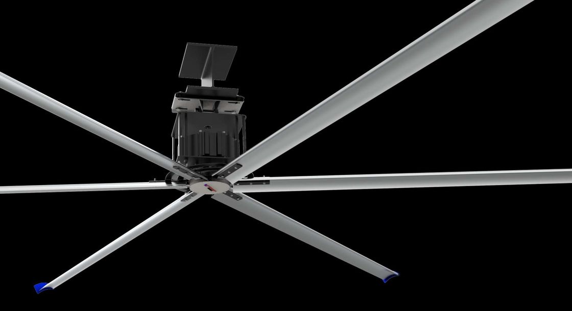 Όγκος αέρα 14500m3/Min 1,5 KW HVLS βιομηχανικός τύπος Drive ανεμιστήρων άμεσος